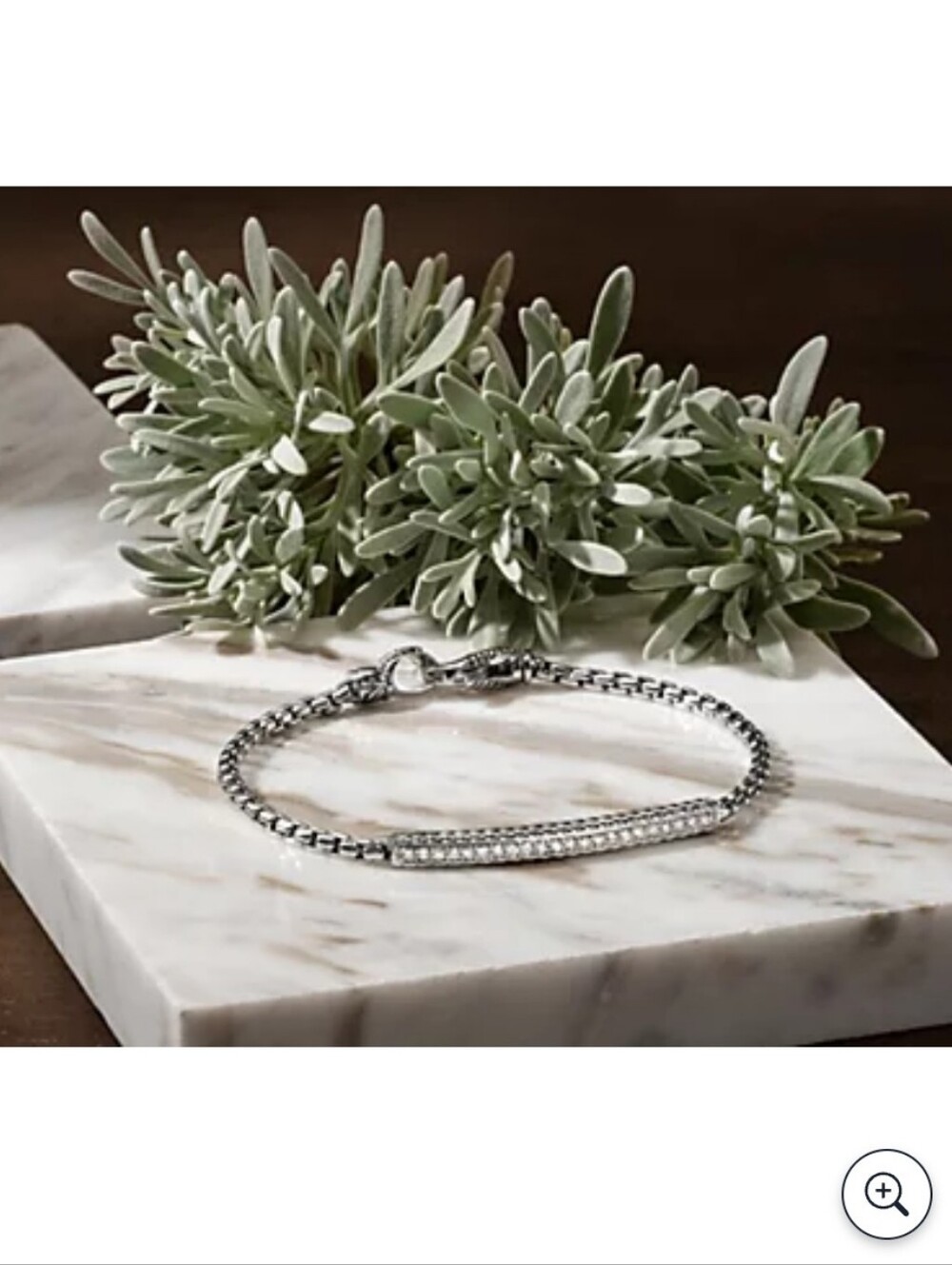 Jai By John Hardy Sterling Silver Pavé Double-Row Bracelet - Silver